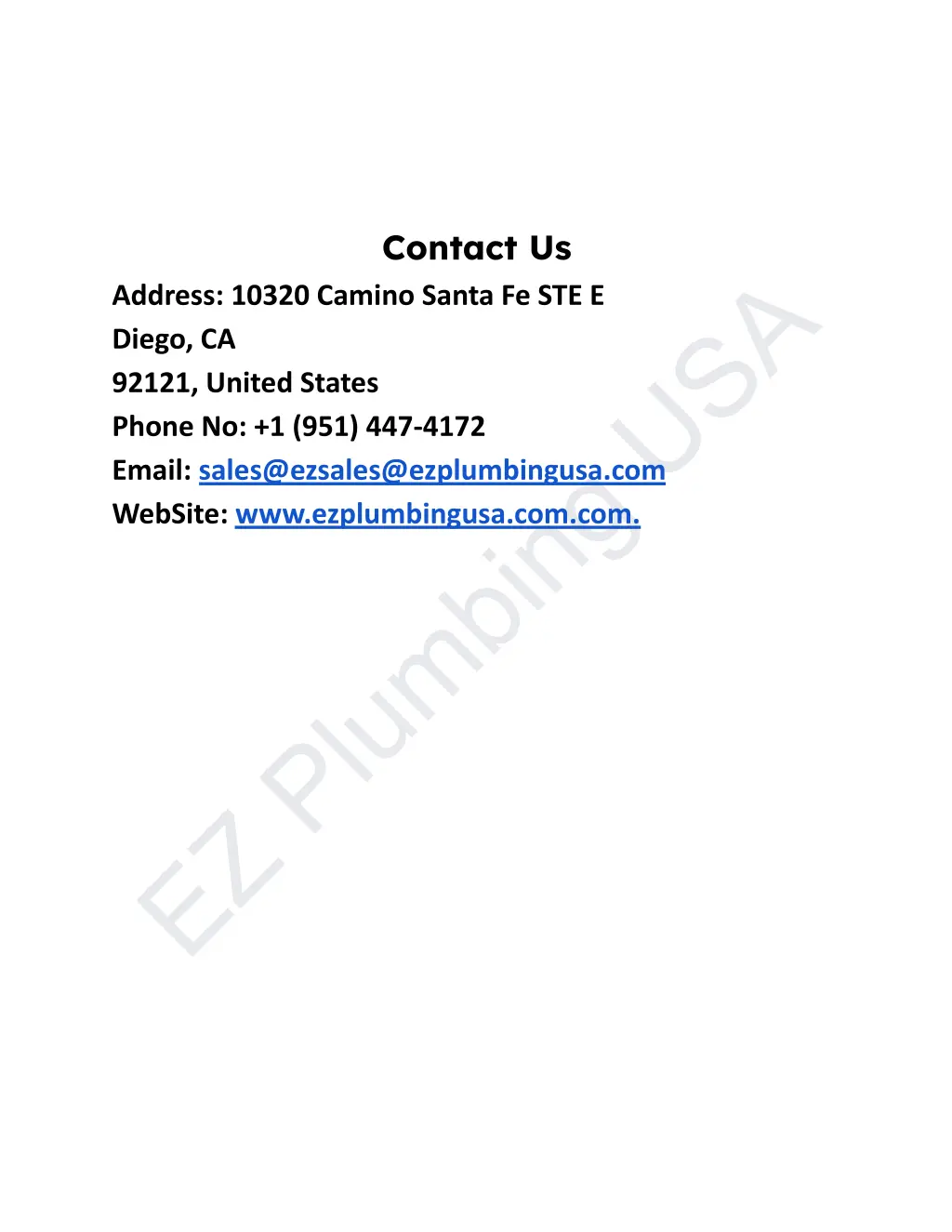 contact us address 10320 camino santa