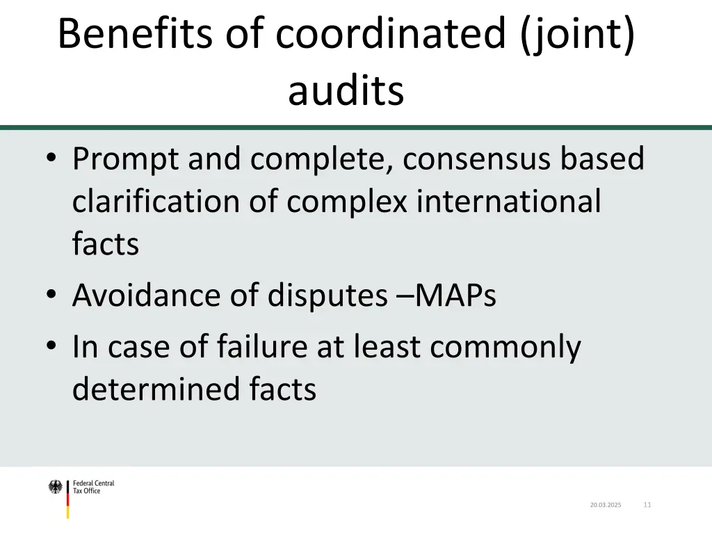 table of content benefits of coordinated joint