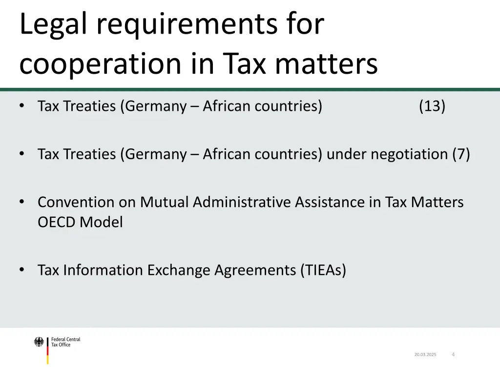 table of content legal requirements