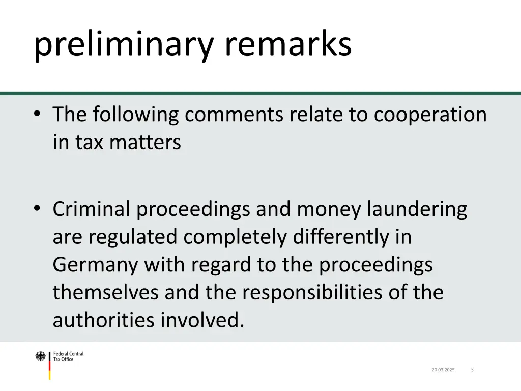 table of content preliminary remarks