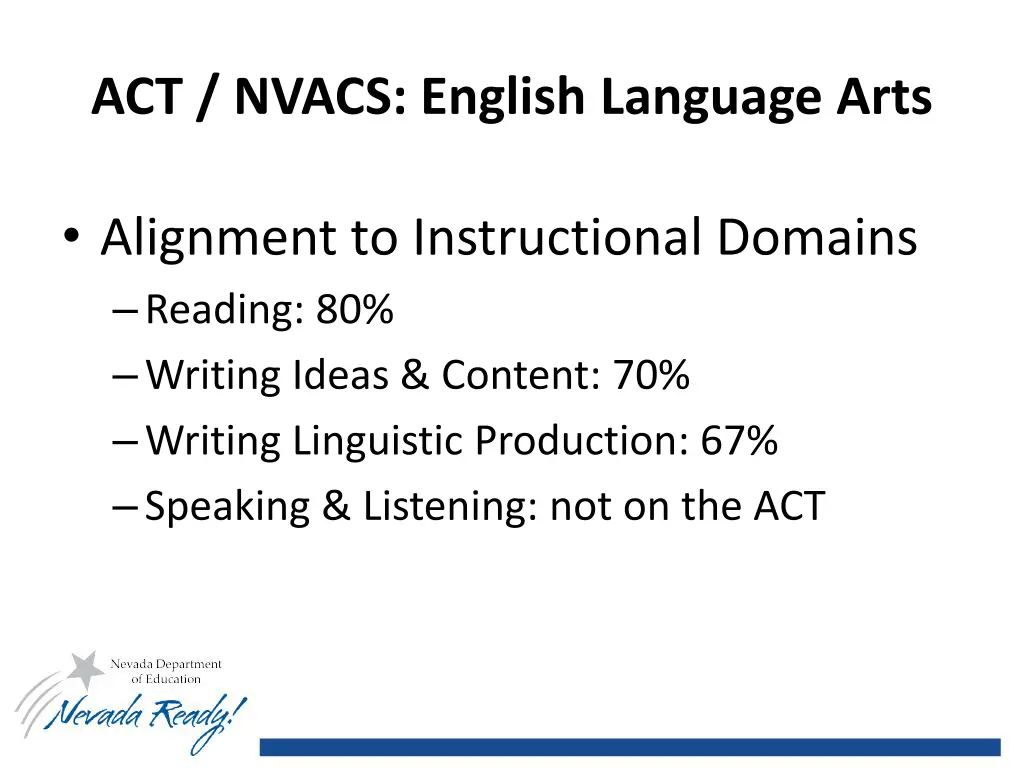 act nvacs english language arts