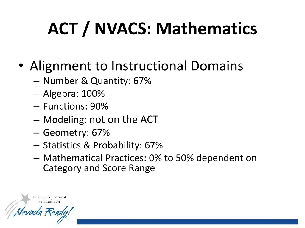 act nvacs mathematics