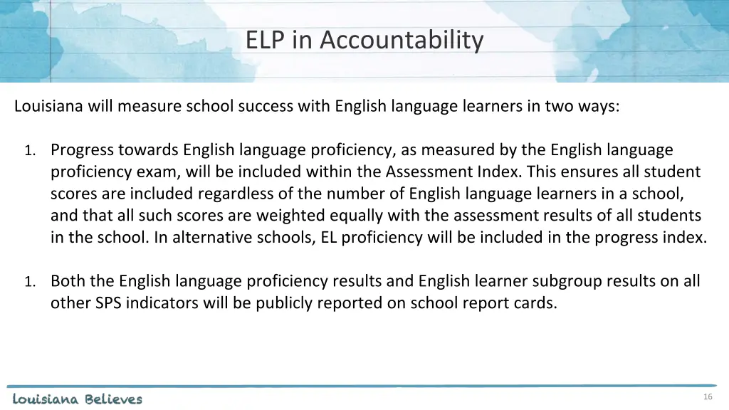 elp in accountability