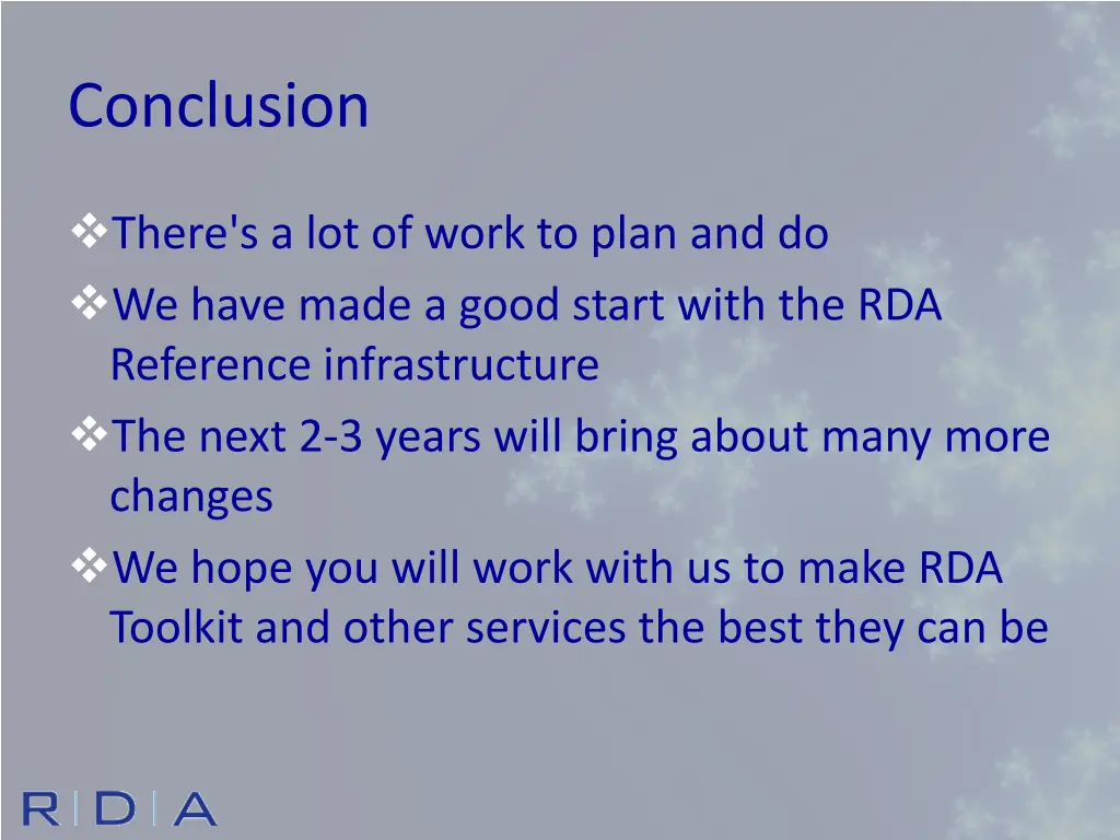 conclusion