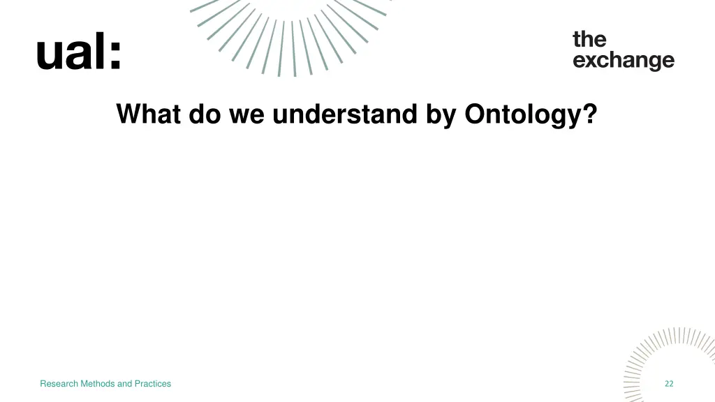 what do we understand by ontology