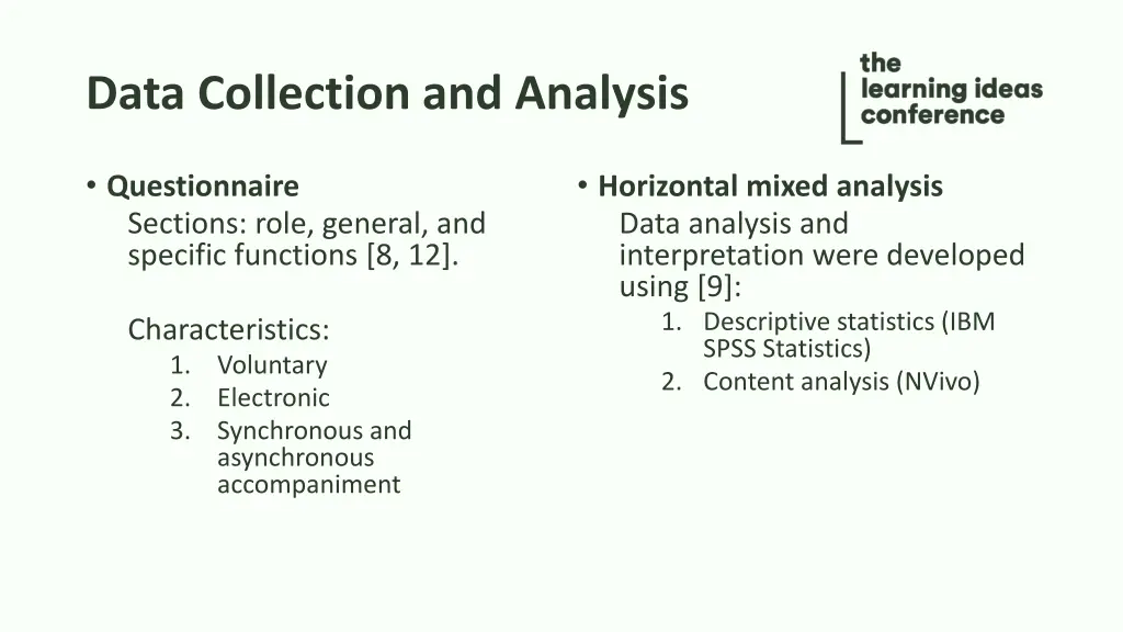 data collection and analysis