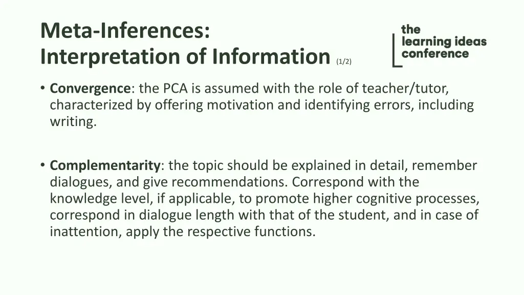 meta inferences interpretation of information 1 2