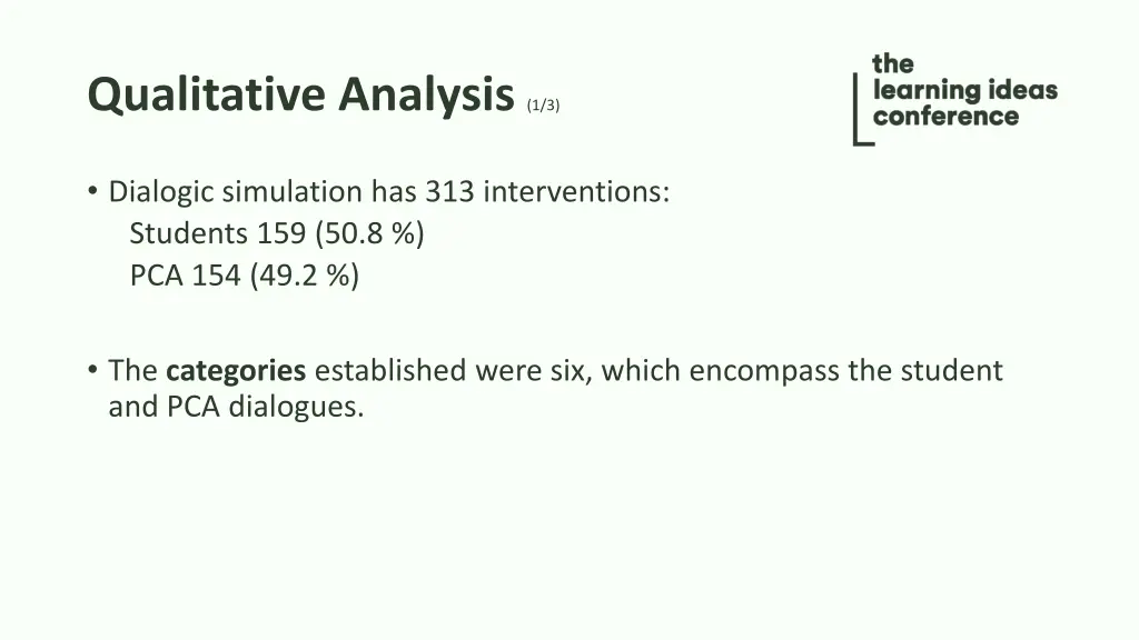 qualitative analysis 1 3