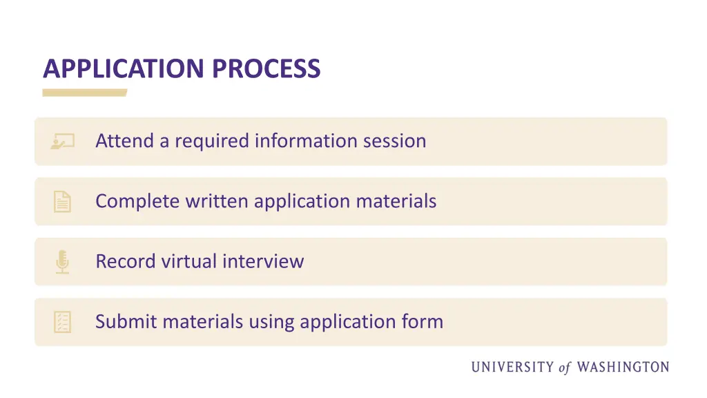 application process