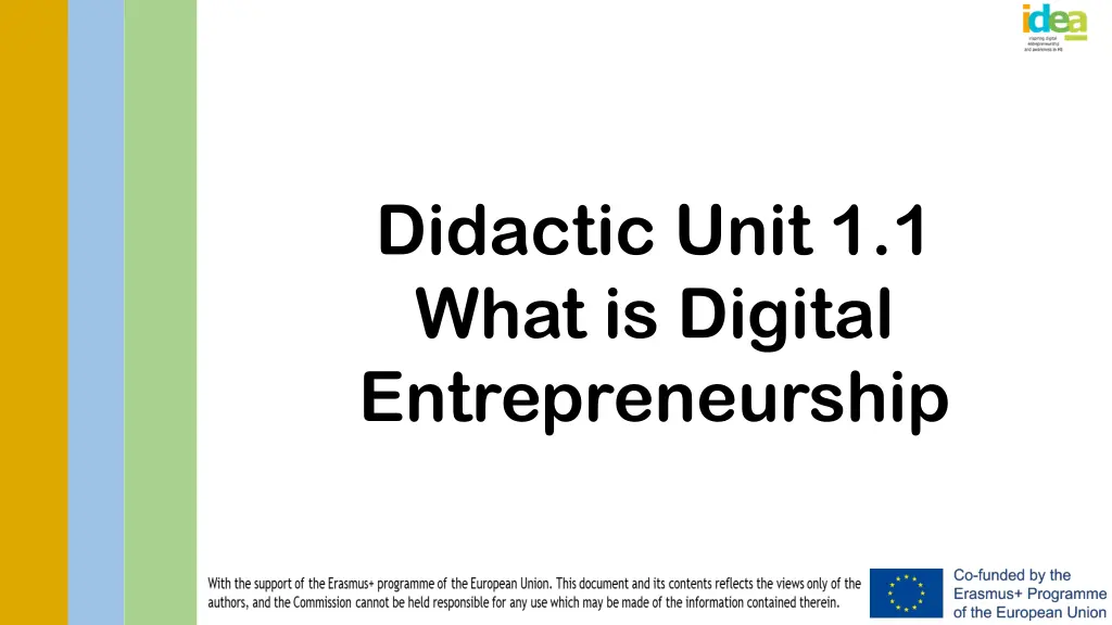 didactic unit 1 1 what is digital entrepreneurship