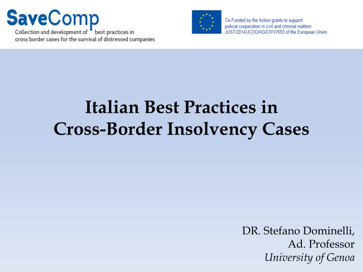 italian best practices in cross border insolvency