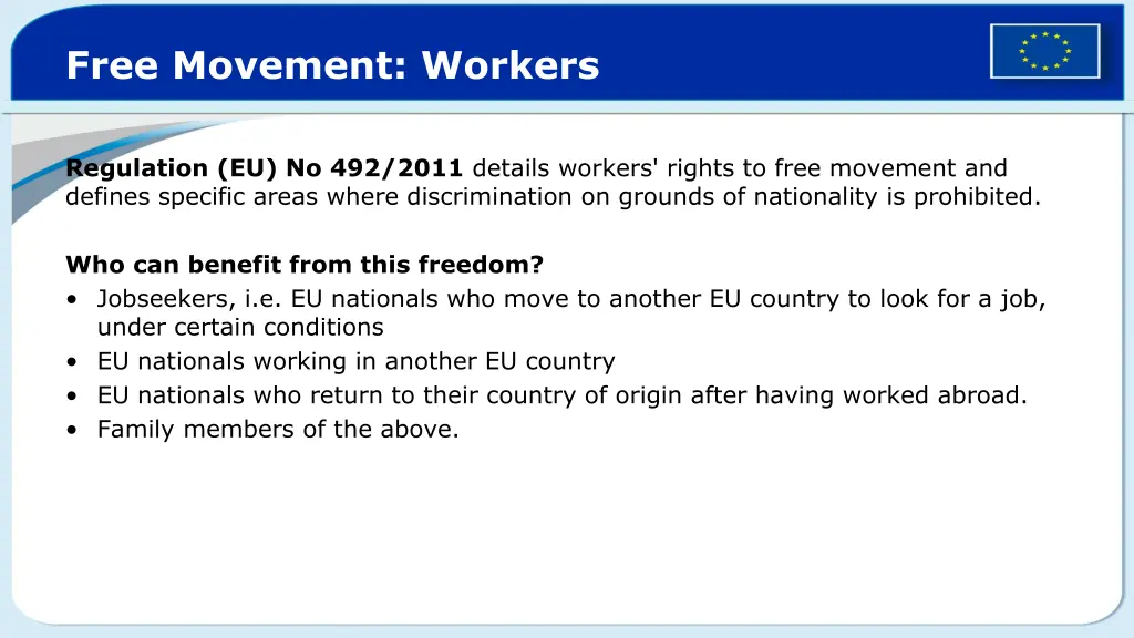 free movement workers 1
