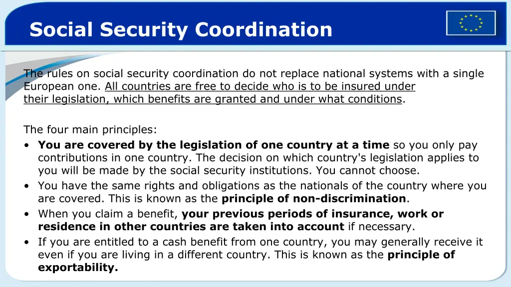 social security coordination 2