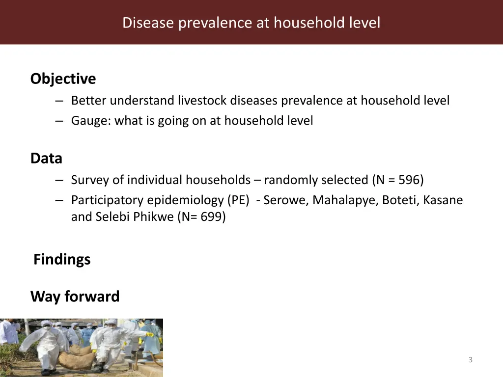 disease prevalence at household level 2