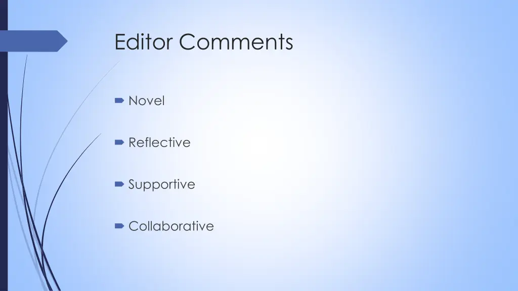 editor comments