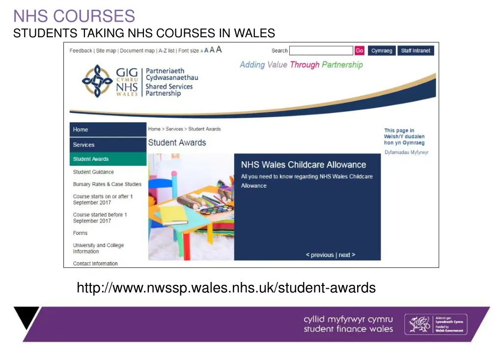 nhs courses students taking nhs courses in wales