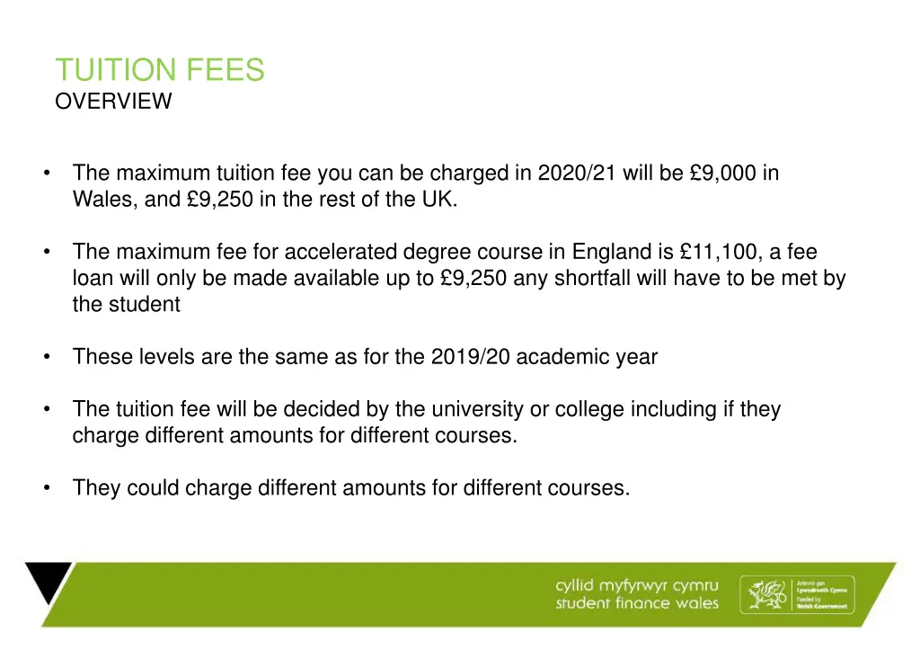 tuition fees overview