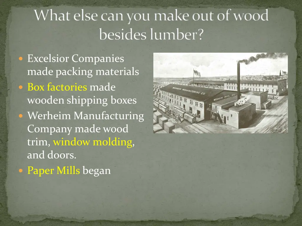 what else can you make out of wood besides lumber