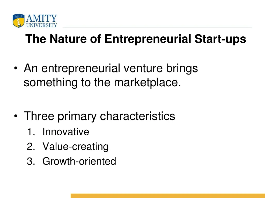 the nature of entrepreneurial start ups