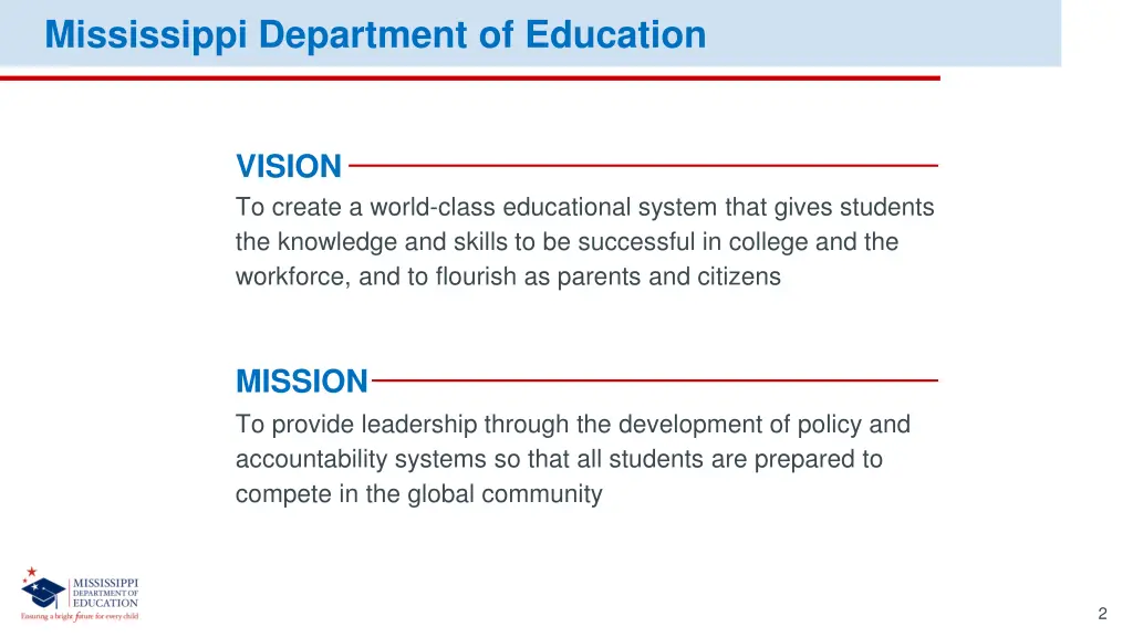 mississippi department of education