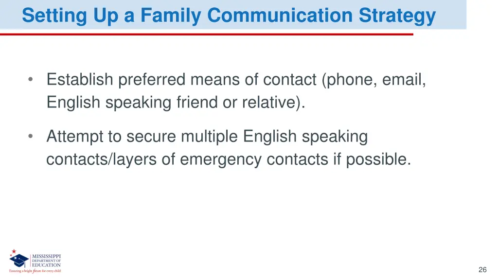 setting up a family communication strategy