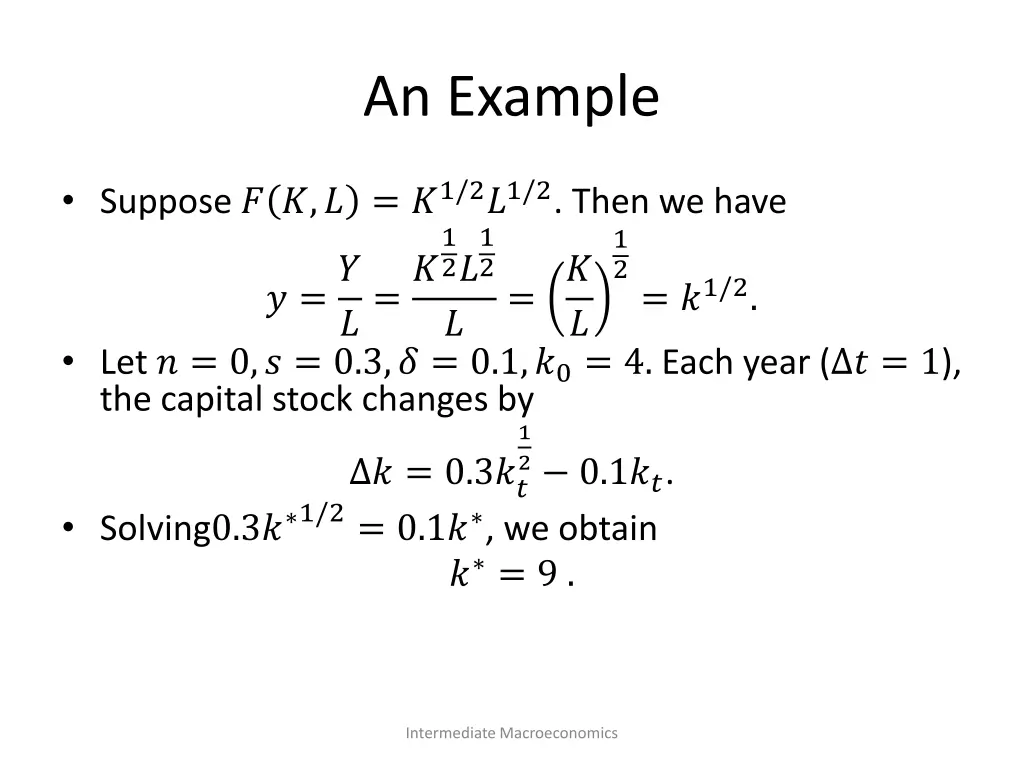 an example