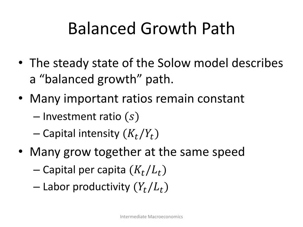 balanced growth path