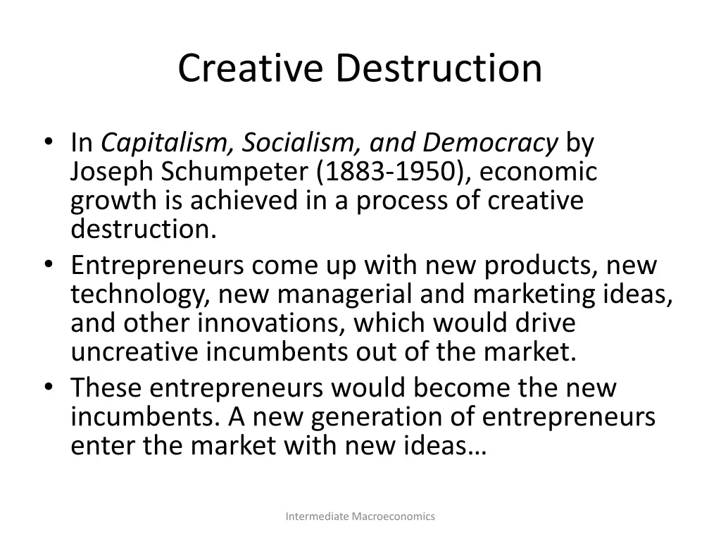 creative destruction