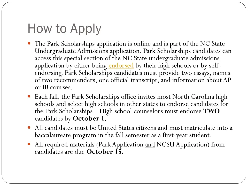 how to apply 1