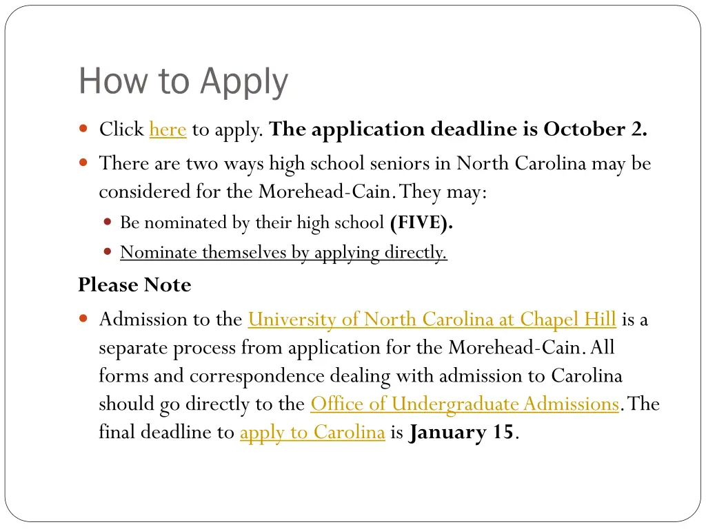 how to apply 2
