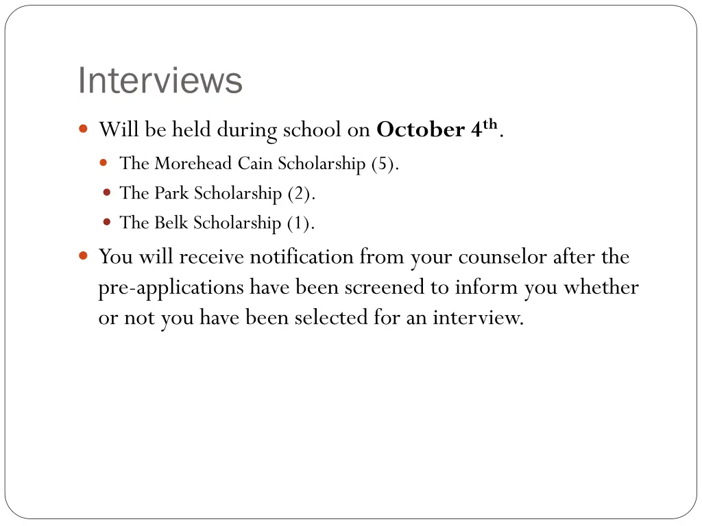 interviews