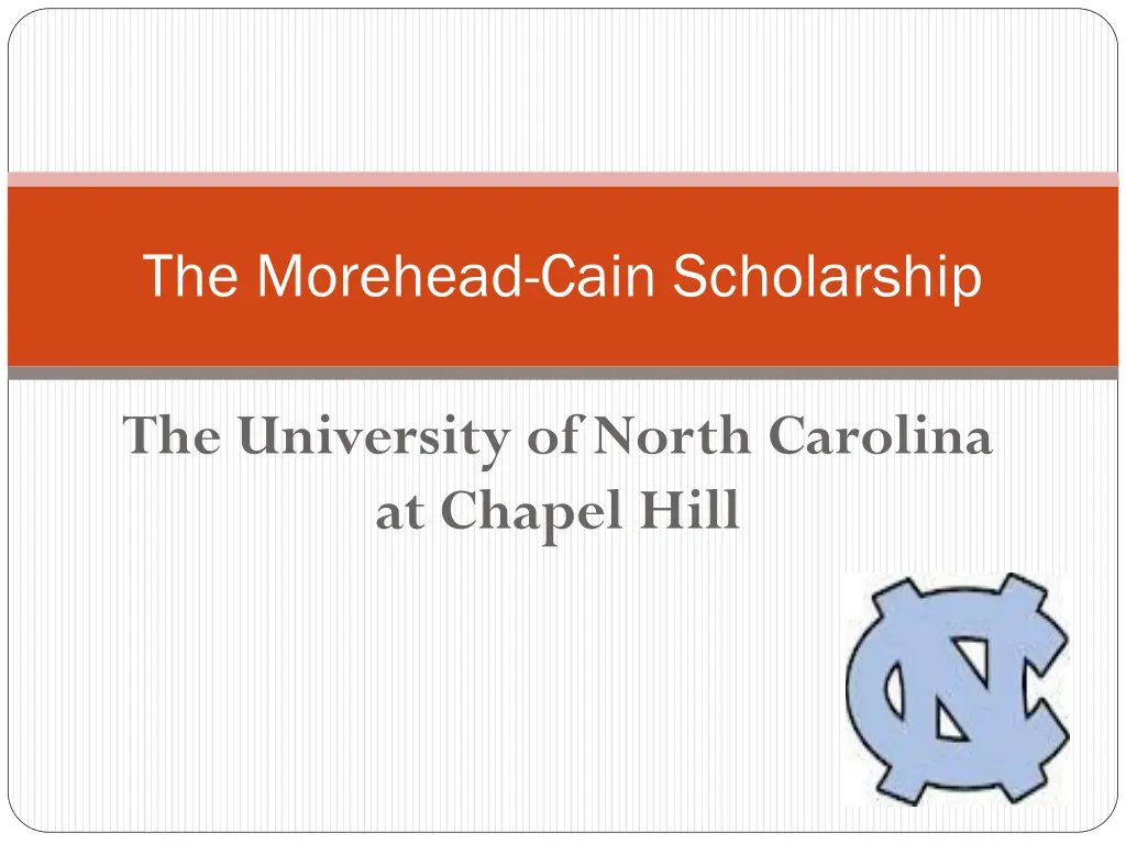 the morehead cain scholarship