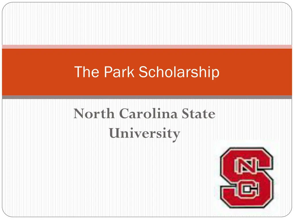 the park scholarship