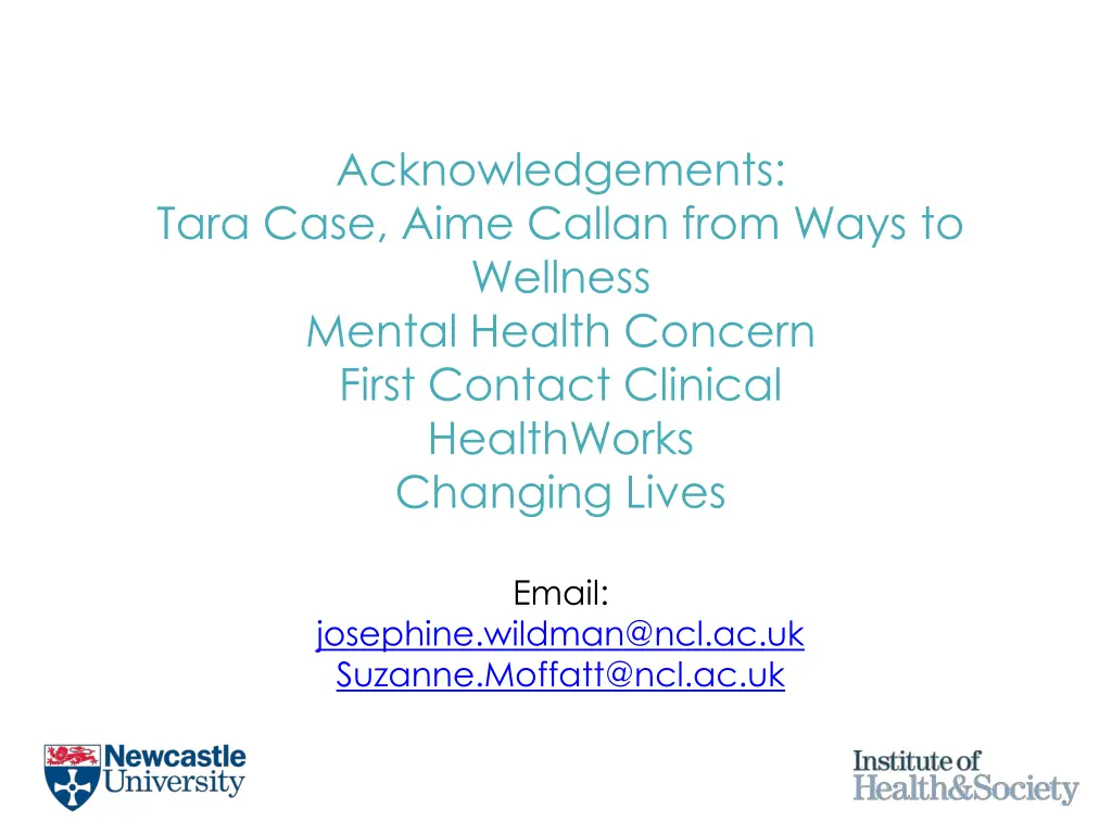 acknowledgements tara case aime callan from ways