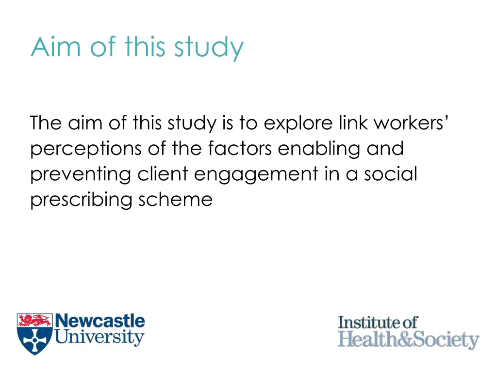 aim of this study