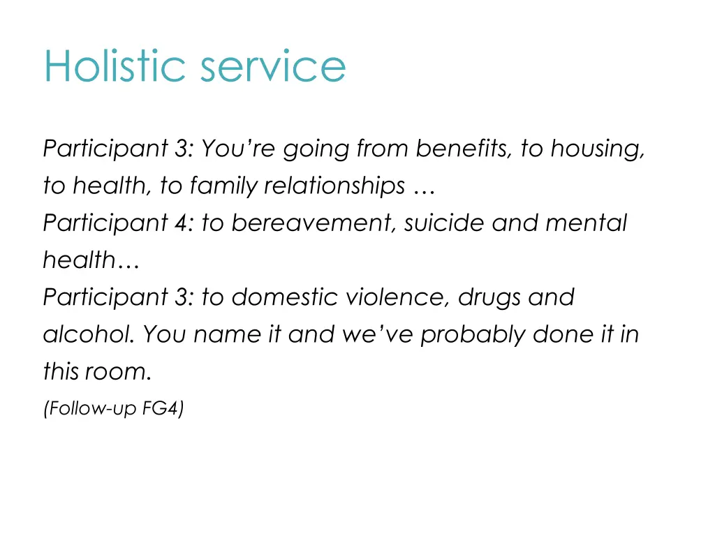holistic service