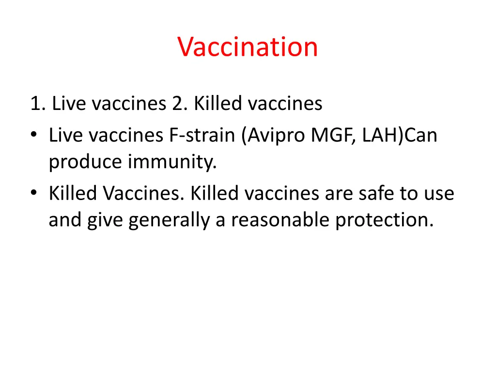vaccination