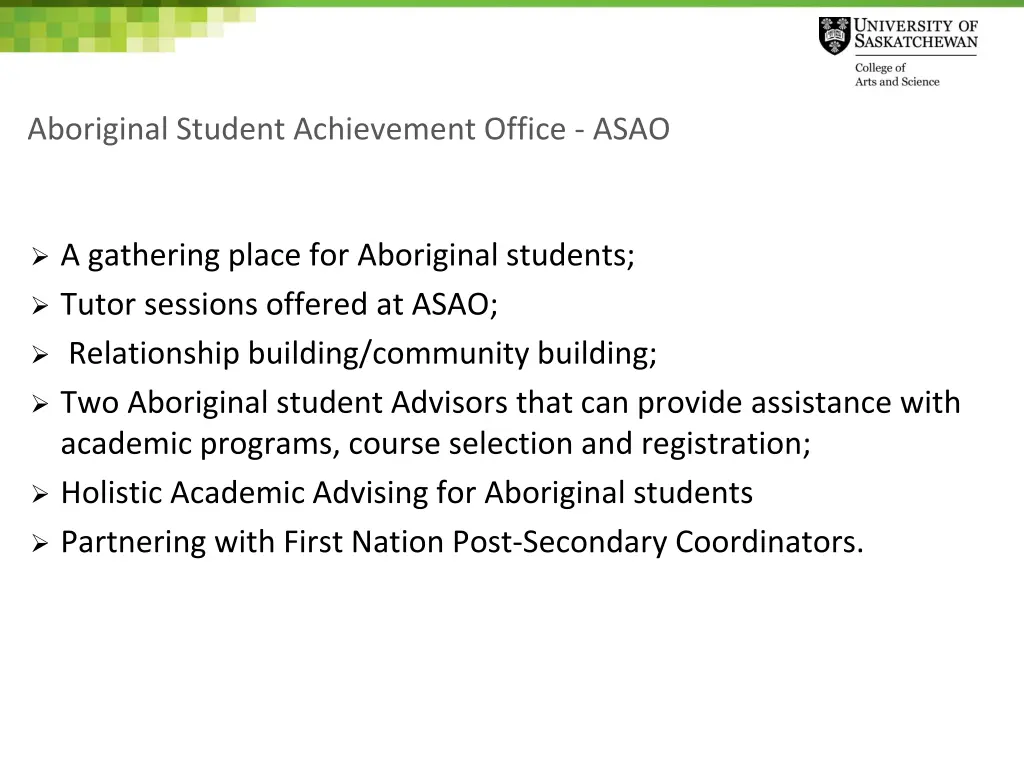 aboriginal student achievement office asao