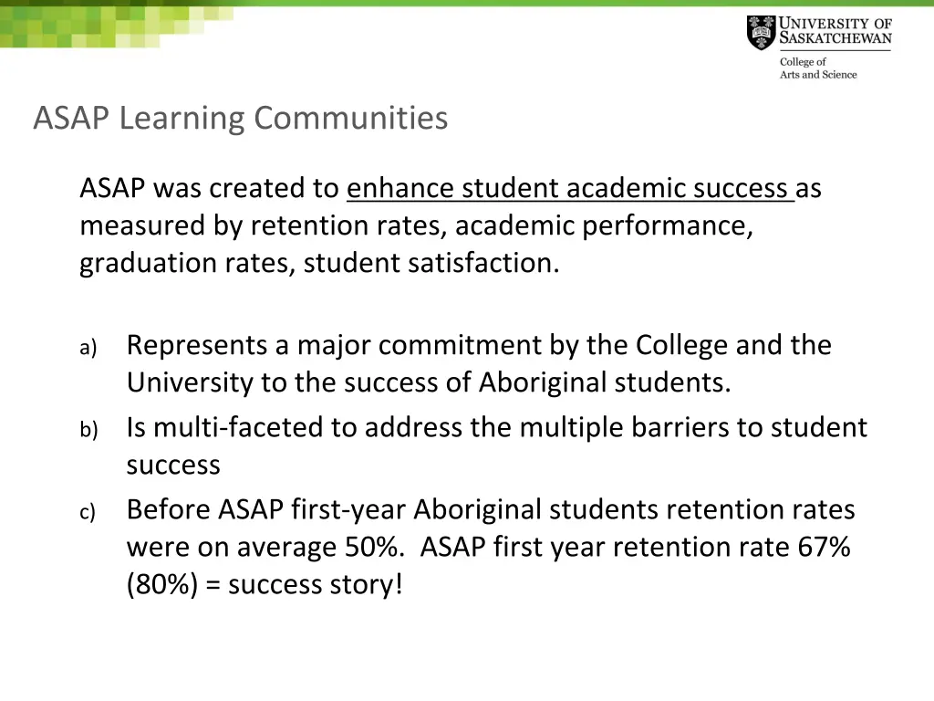 asap learning communities 1