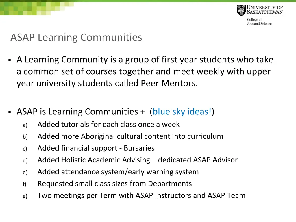 asap learning communities 2