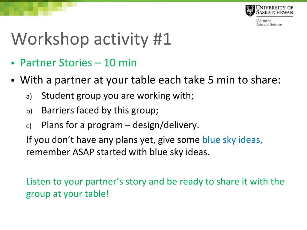 workshop activity 1