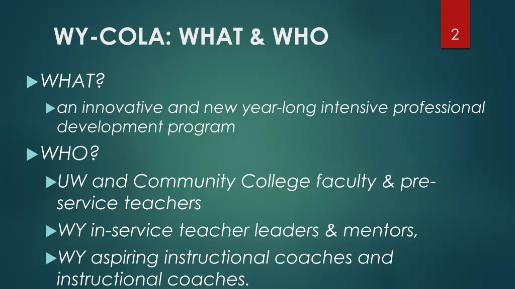 wy cola what who