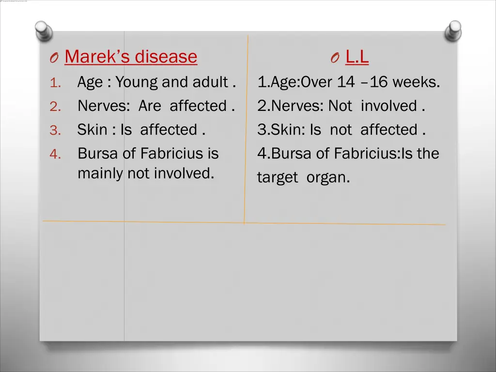 o marek s disease 1 age young and adult nerves