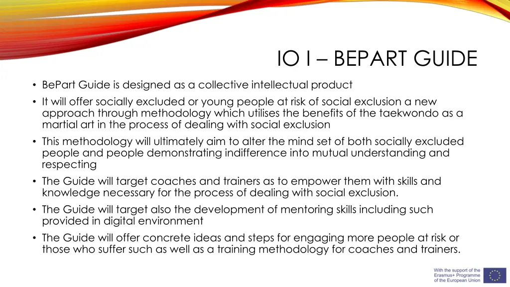 io i bepart guide 1