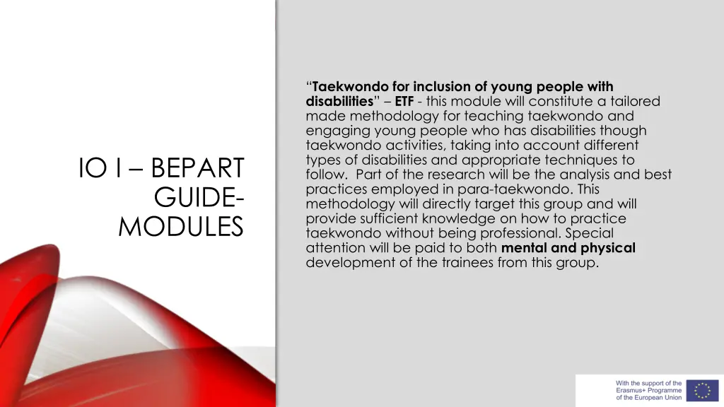 taekwondo for inclusion of young people with