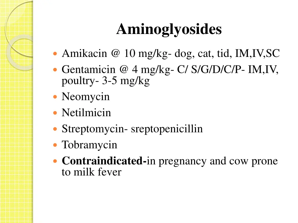 aminoglyosides