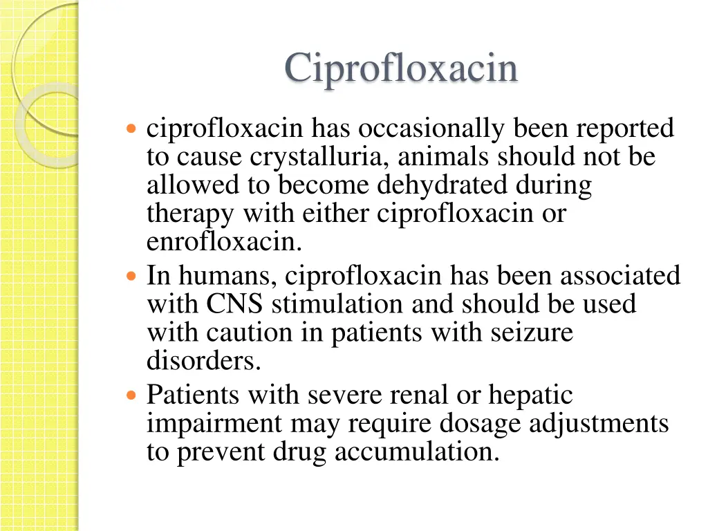 ciprofloxacin