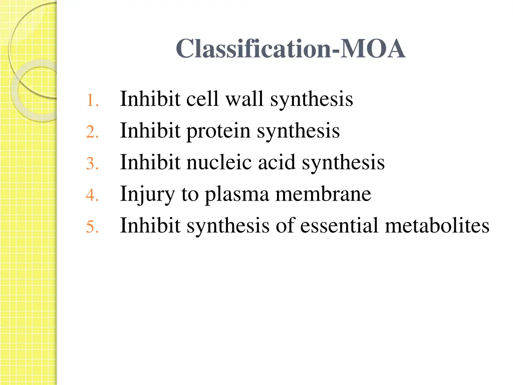 classification moa