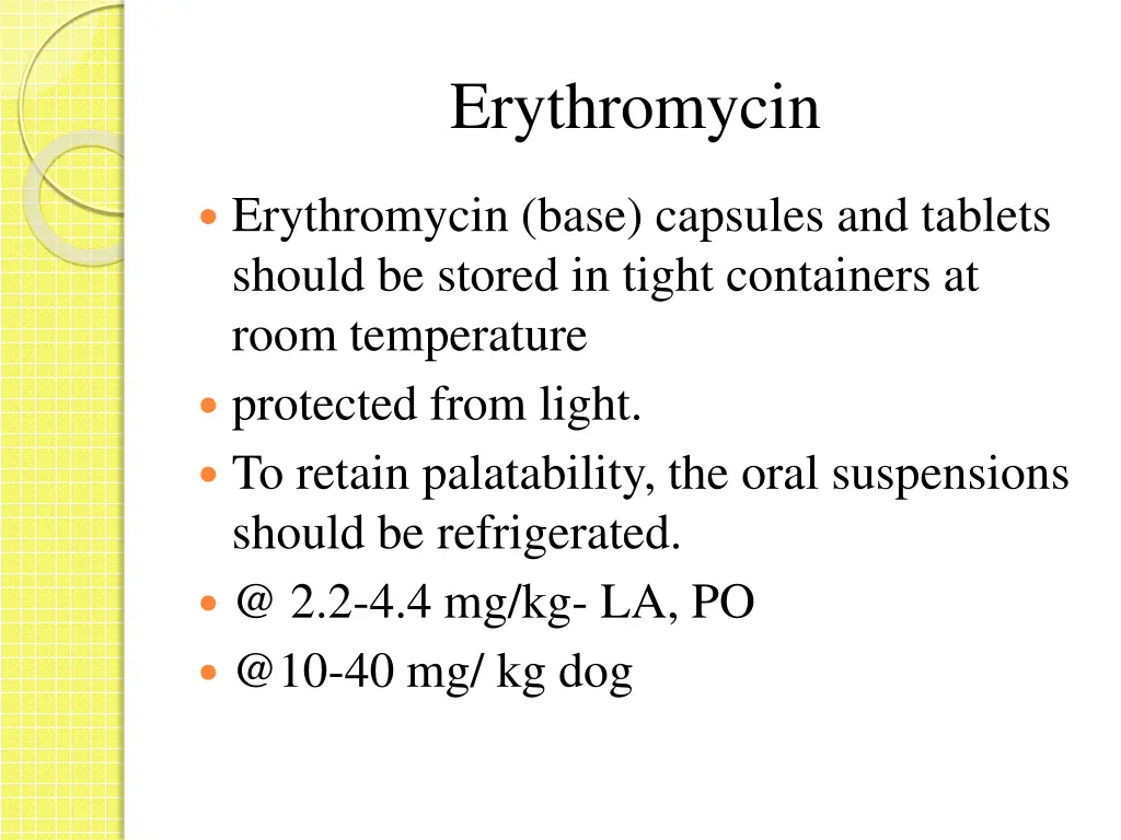 erythromycin