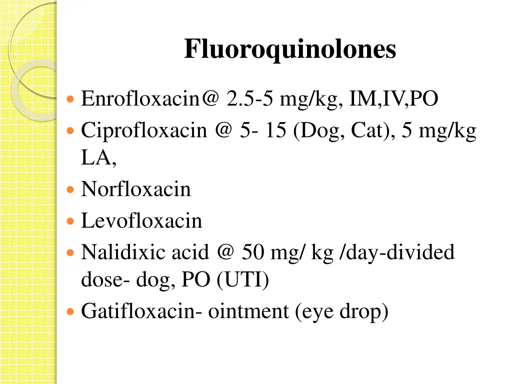 fluoroquinolones